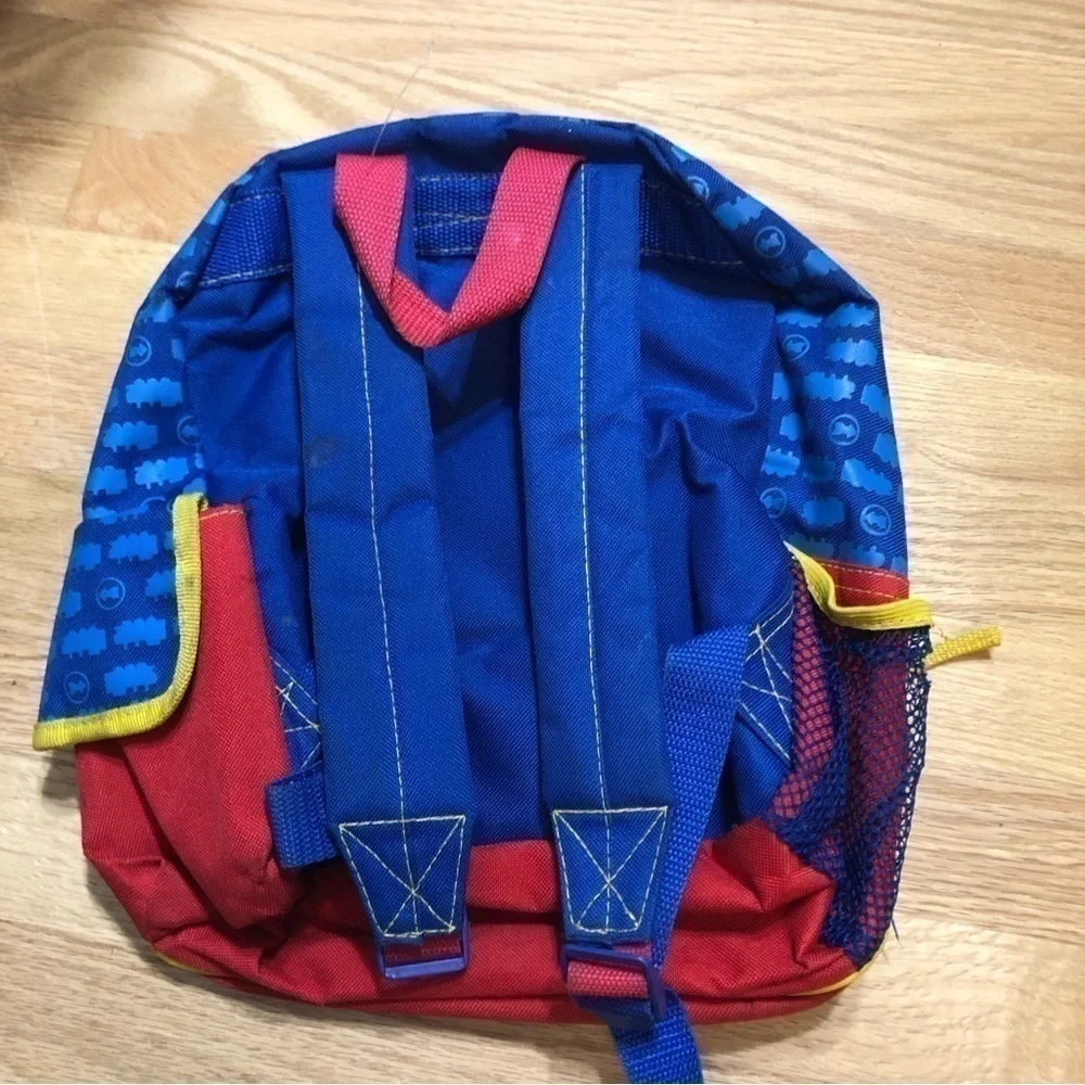 Thomas & Friends Tank Engine Train Small Backpack Blue Red Kids Preschool